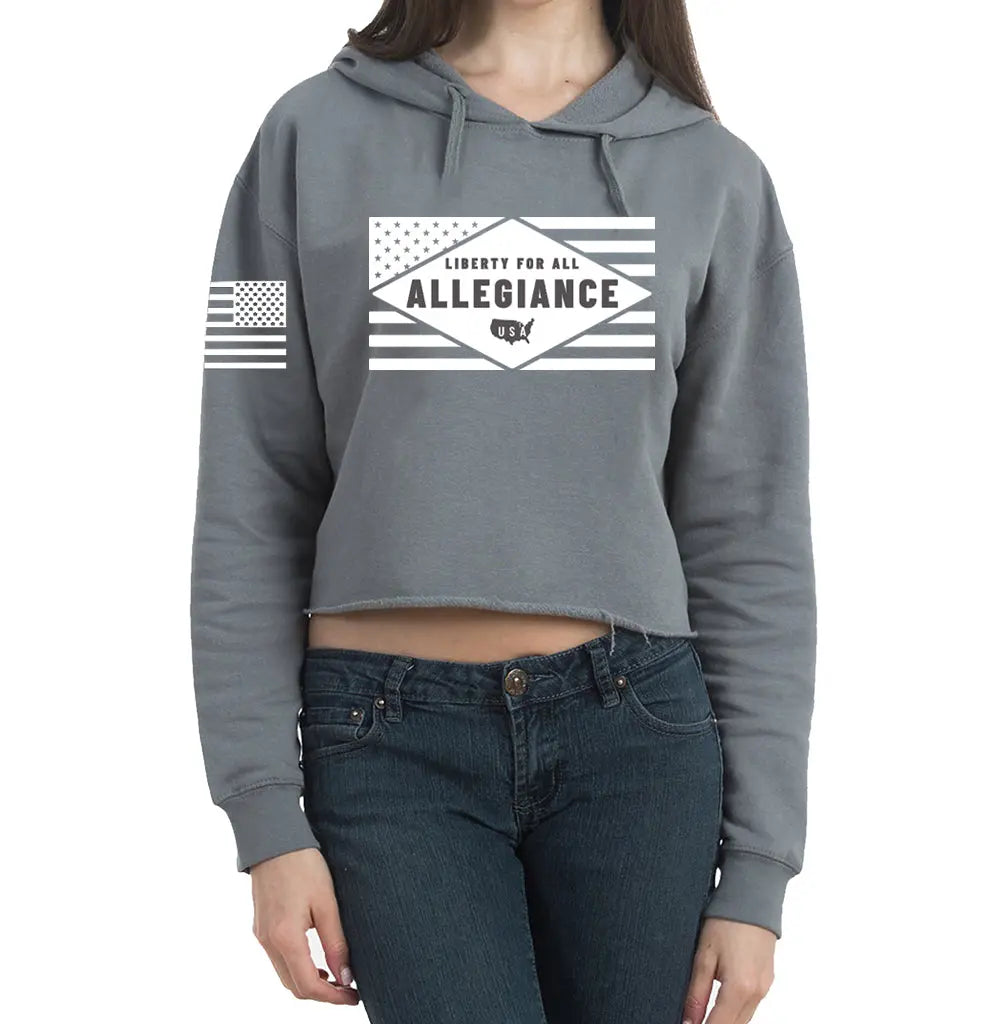 Freedom Cropped Hoodie ALLEGIANCE CLOTHING