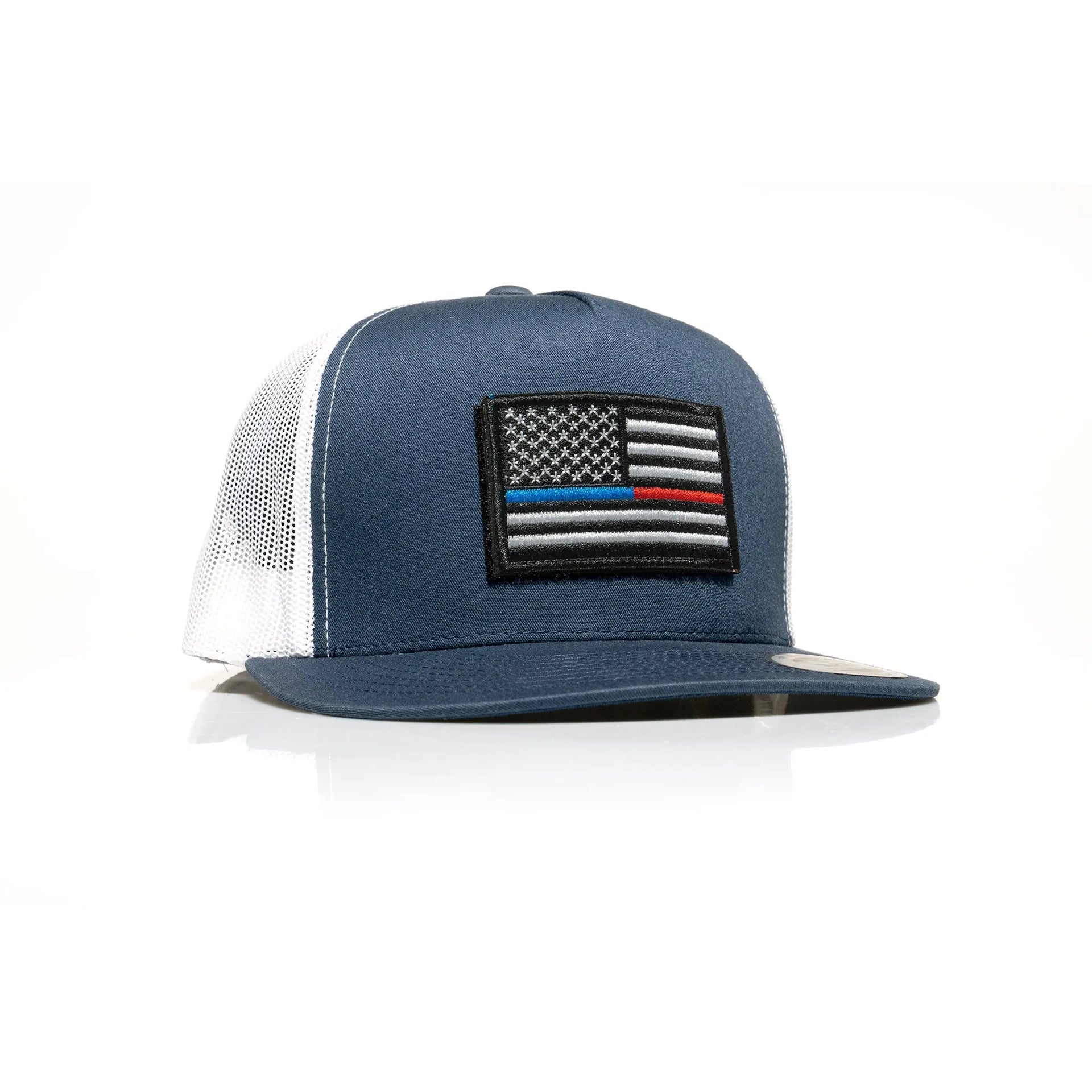 Thin Blue/Red Line Patch Trucker - Allegiance Clothing