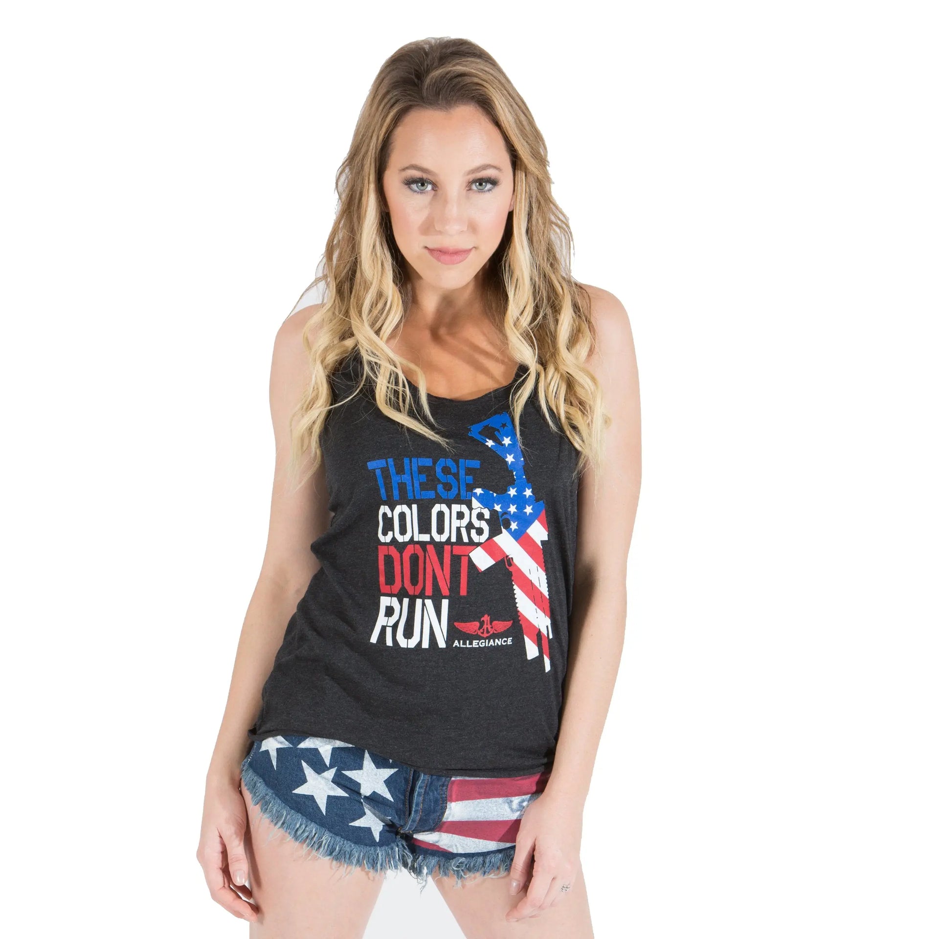 Don't Run Women's Tank ALLEGIANCE CLOTHING