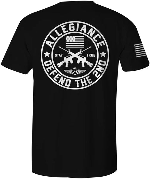 Defend The 2nd Back Hit Tee: Bold and Durable Style — Allegiance