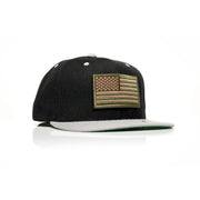USA Tan Flag Patch Snapback - Allegiance Clothing